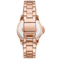 Women's Everest Quartz Three-Hand Rose Gold-Tone Stainless Steel Watch 33mm