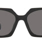 Prada PR 15WS 1AB5Z1 Geometric Polarized Sunglasses