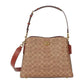 Coated Canvas Signature Willow Shoulder Bag