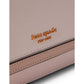Morgan Color-Blocked Saffiano Leather Flap Chain Wallet
