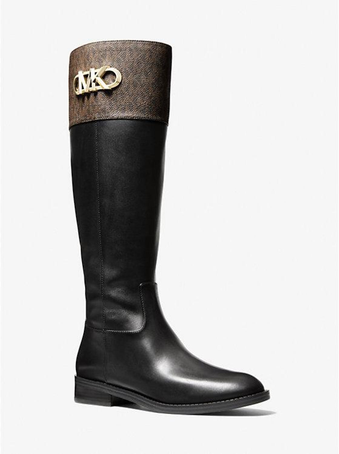 Parker Logo and Leather Boot