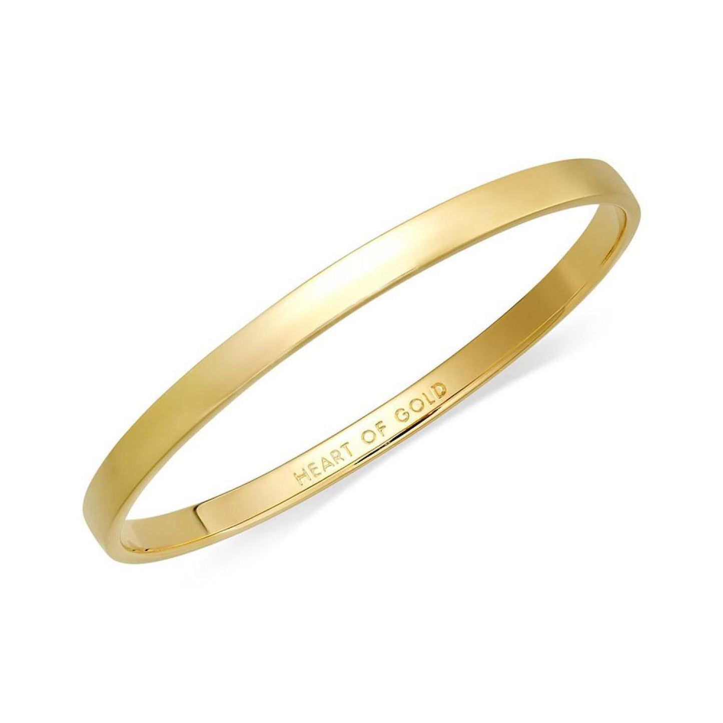 Bracelet, 12k Gold-Plated Heart of Gold Idiom Bangle Bracelet