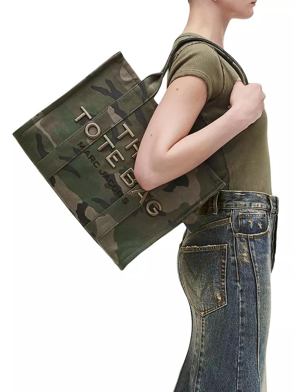 Large The Tote Camouflage Cotton Bag