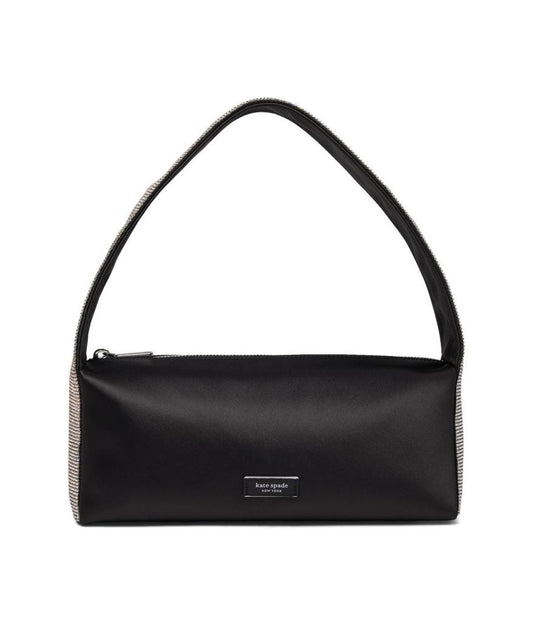 Afterparty Satin and Crystal Embellished Shoulder Bag