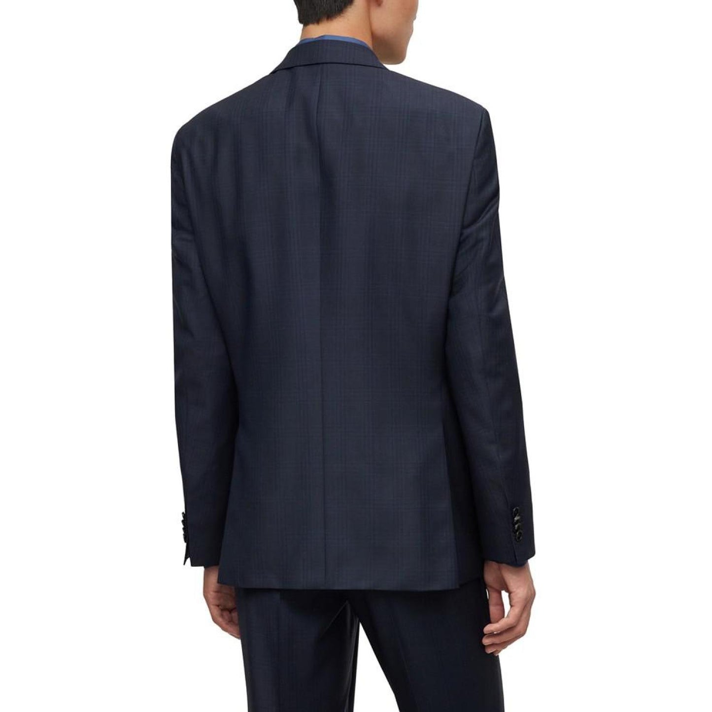 Men's Regular-Fit Checked Suit
