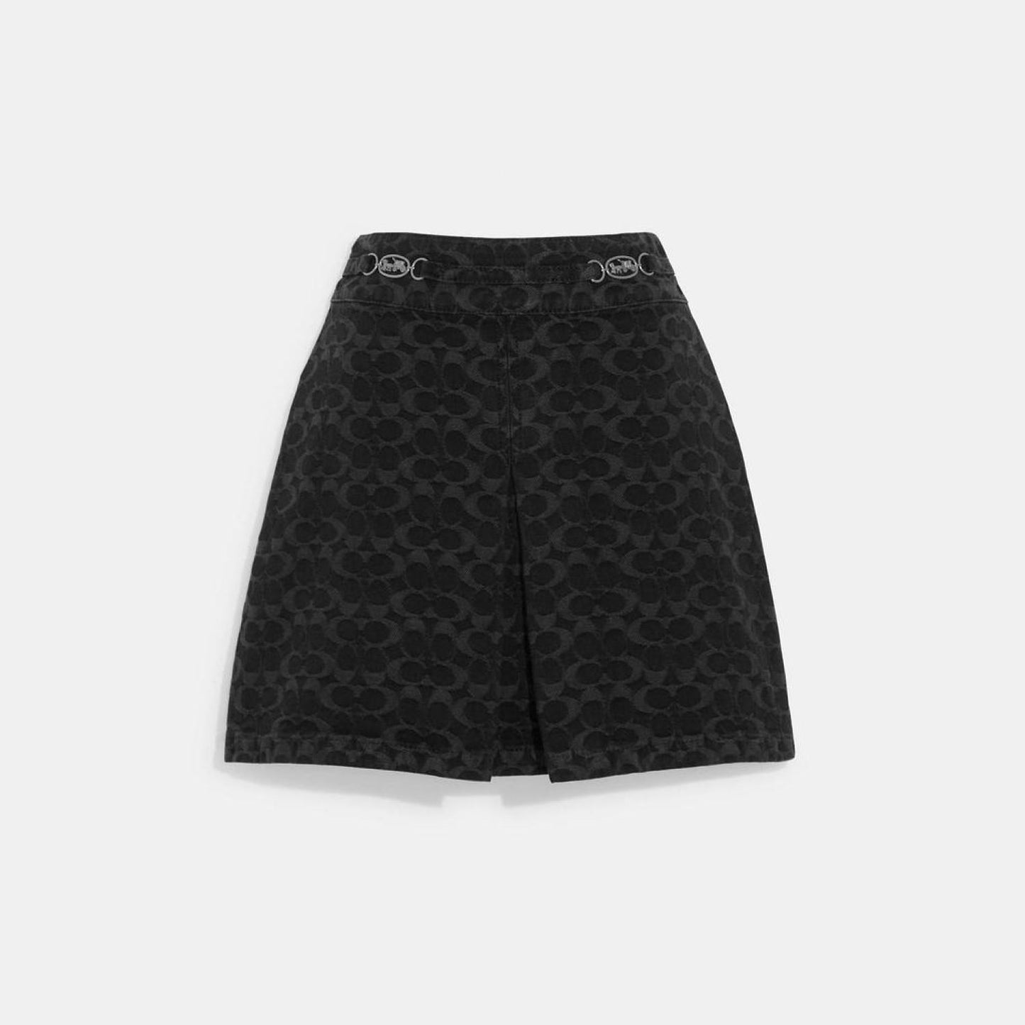 Coach Outlet Signature Jacquard Denim Skirt