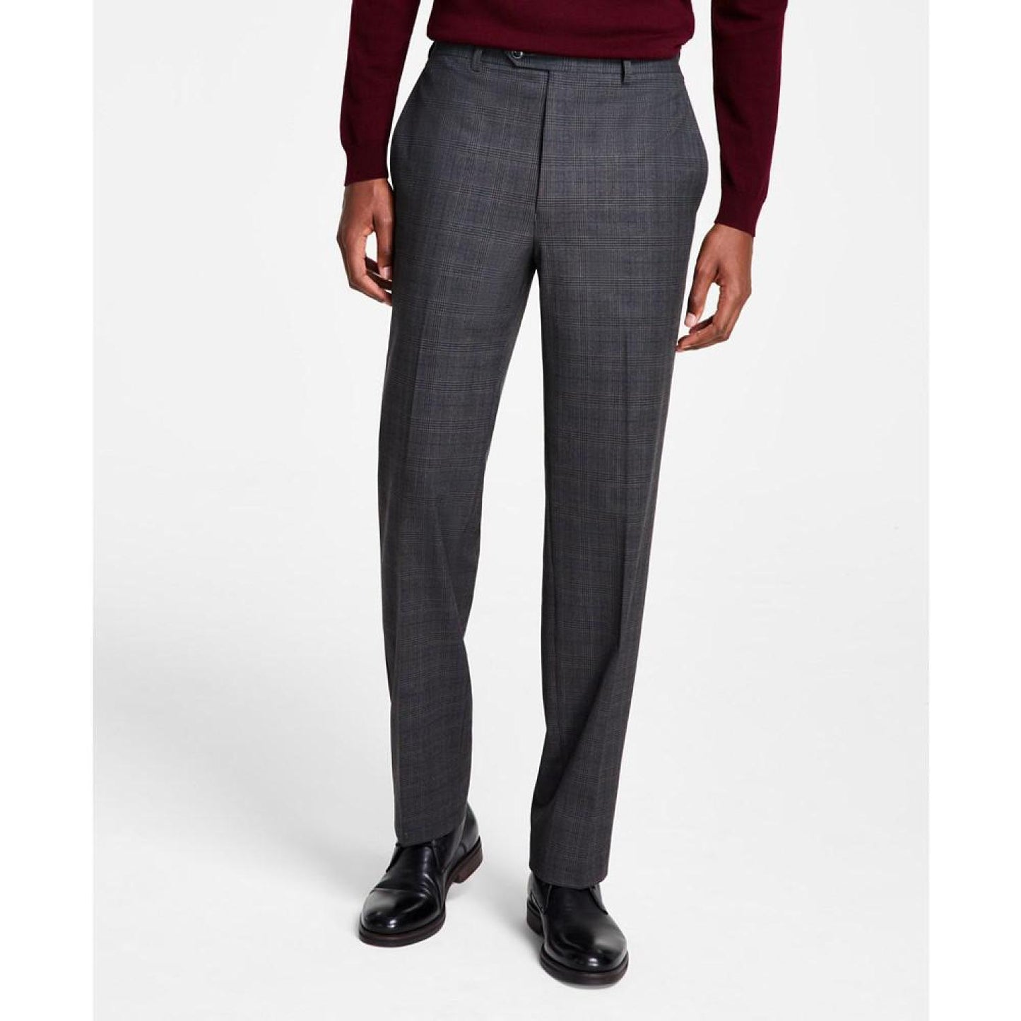 Men's Classic Fit Flat Front Creased Pants