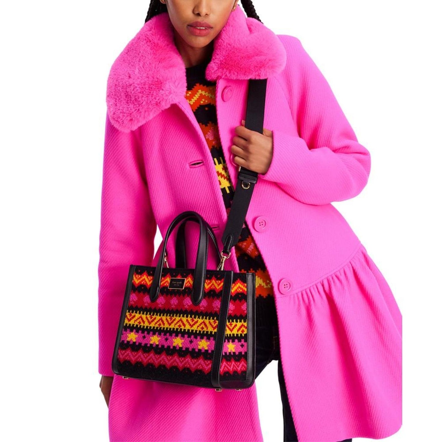 Manhattan Carnival Fair Isle Sweater Knit Tote