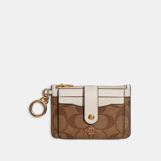 Coach Outlet Attachment Card Case In Signature Canvas