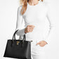 Ruby Medium Saffiano Leather Satchel