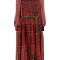 Michael Michael Kors Animal Printed Chained Midi Dress