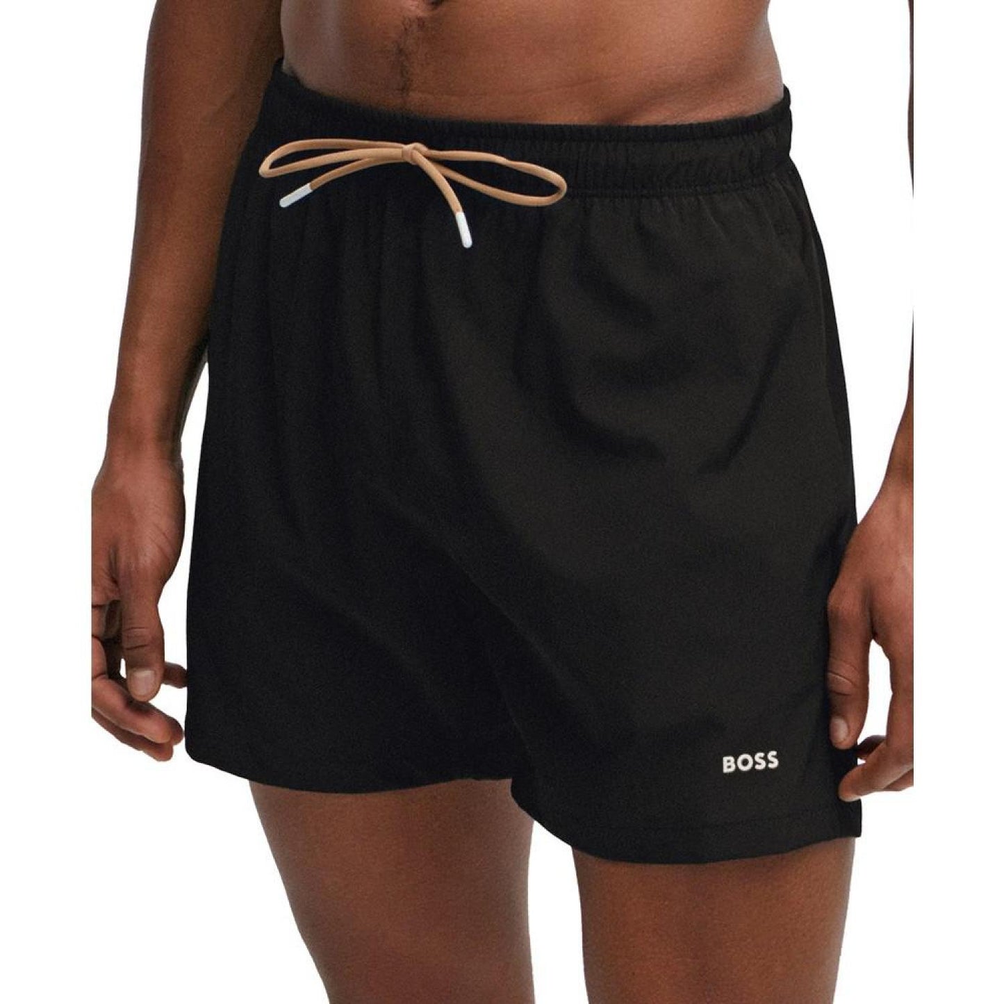 Men's Quick-Drying Logo Print Swim Shorts