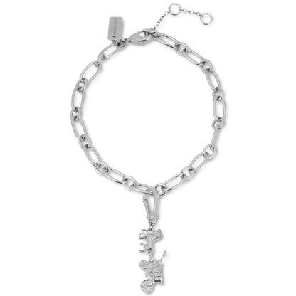 Silver-Tone Signature C Starter Chain Link Bracelet