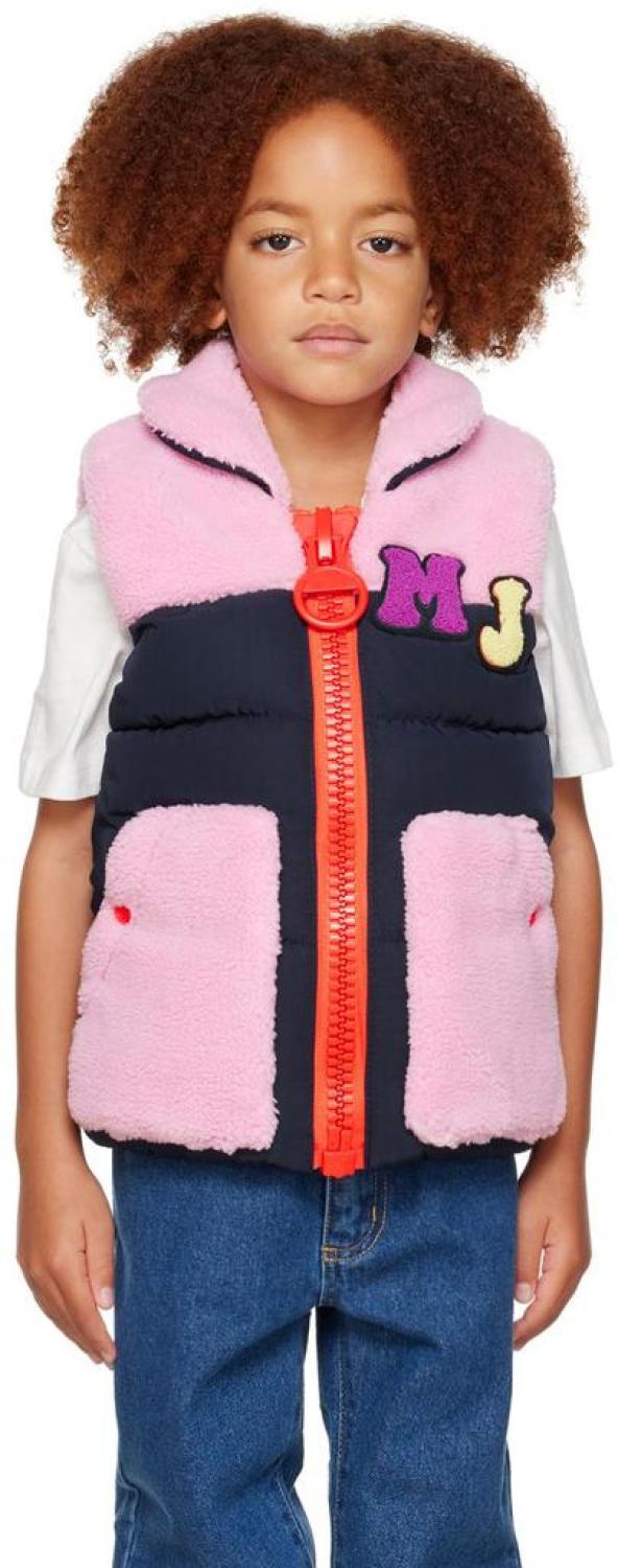 Kids Pink & Navy Padded Vest