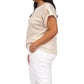 Plus Size Stripe Snap Epaulette T-Shirt
