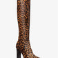 Carly Leopard Print Calf Hair Boot
