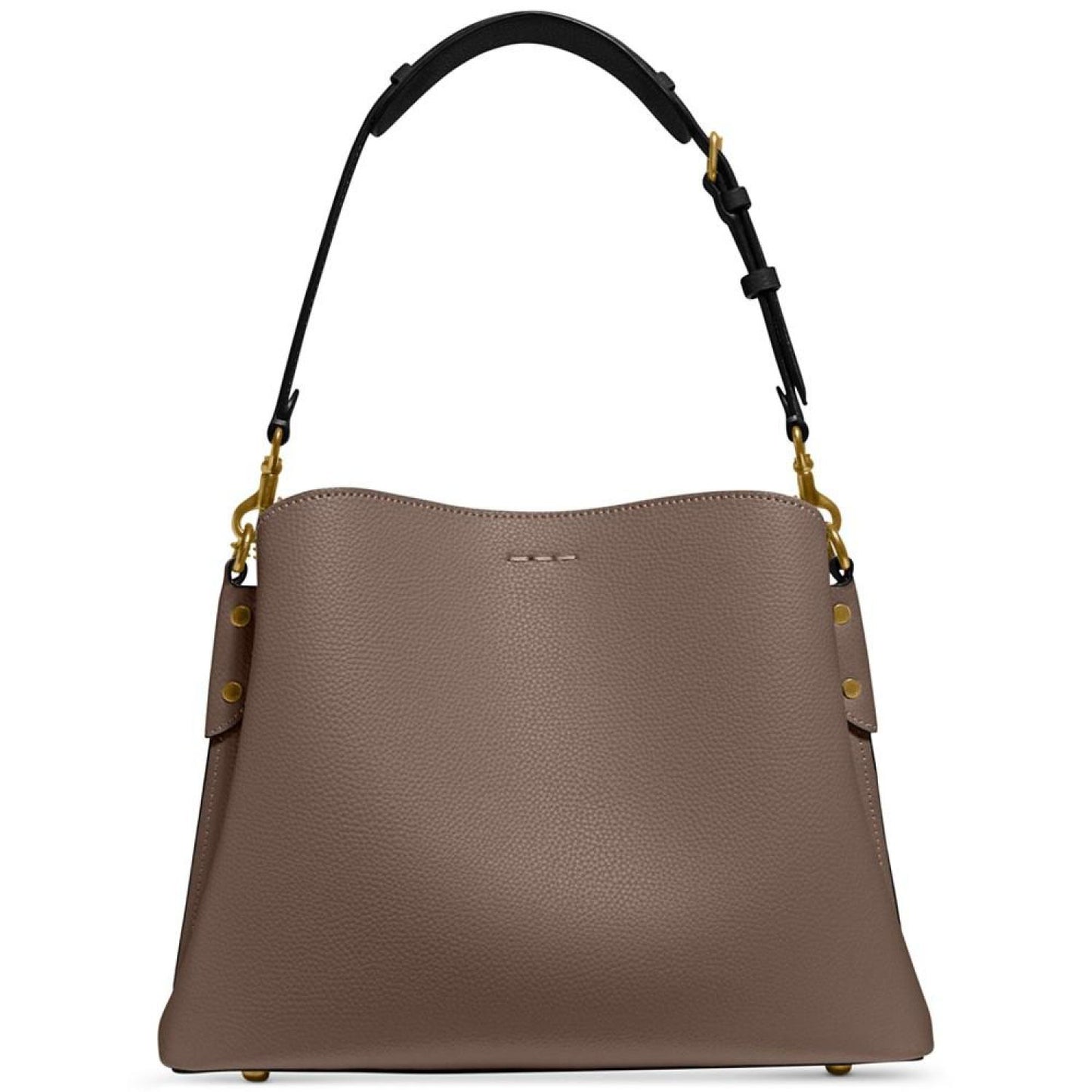 Pebble Leather Willow Shoulder Bag with Convertible Straps