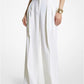 Wool Gabardine Wide-Leg Trousers