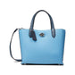Color-Block Leather Willow Tote 24