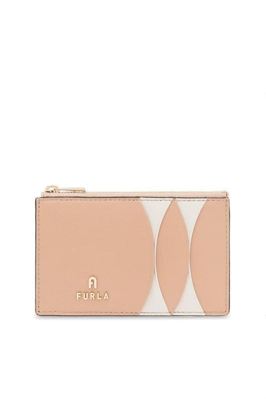 Furla Logo Plaque Color-Block Cardholder
