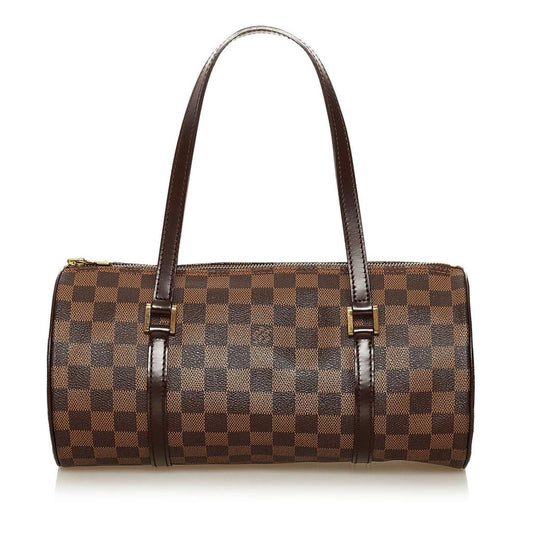 Louis Vuitton Damier Ebene Papillon Canvas Handbag (Pre-Owned)