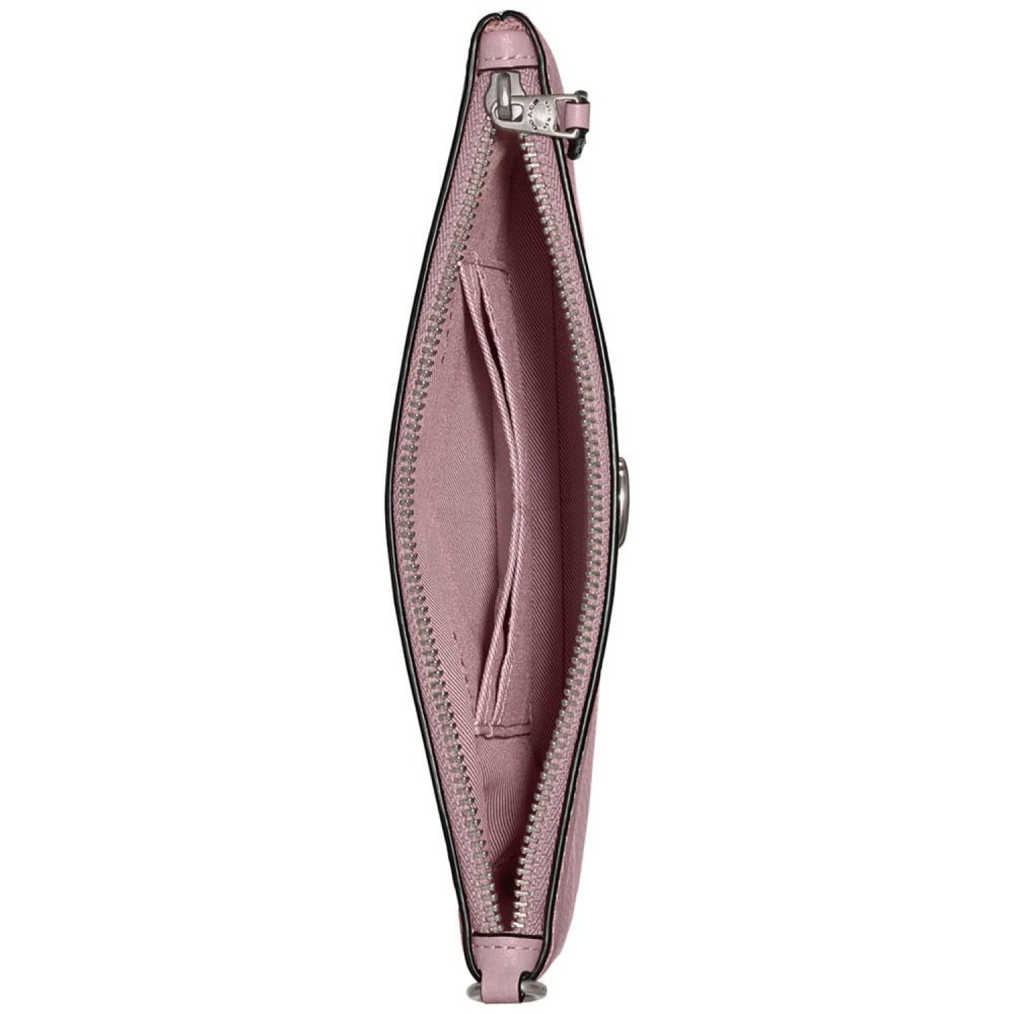 Polished Pebble Leather Small Zip-Top Wristlet