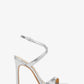 Amara Metallic Snake Embossed Leather Sandal