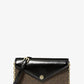 Jet Set Travel Small Signature Logo Clutch Crossbody Bag