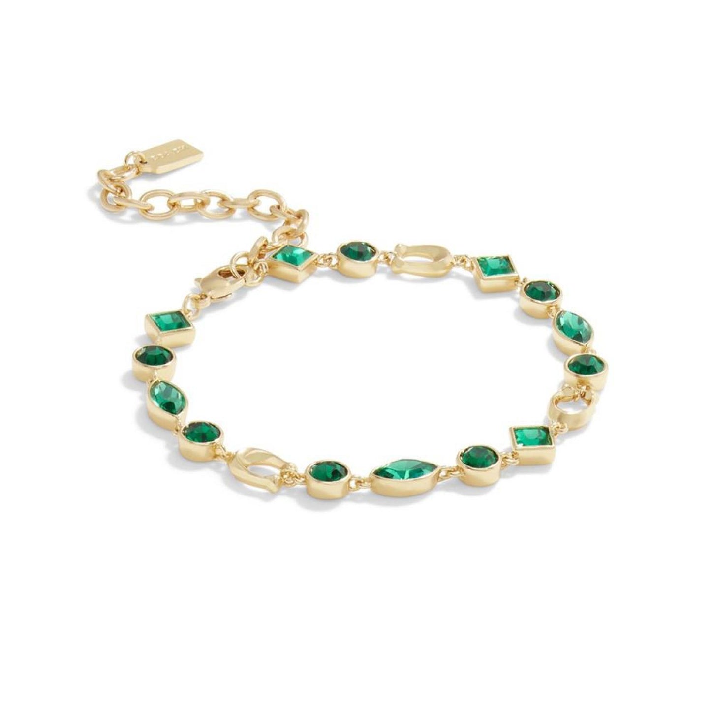 Boxed Faux Stone Signature Sculpted C Gem Bracelet