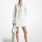 Plongé Leather Lace-Up Shirtdress