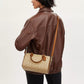 Coach Outlet Rowan Satchel In Blocked Signature Canvas