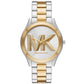 Women's Slim Runway Three-Hand Two-Tone Stainless Steel Watch 42mm
