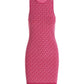 Michael Michael Kors Monogram-Jacquard Crewneck Dress