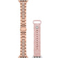 Women's Blush Rubber and Rose Gold-Tone Stainless Steel 2-Piece Interchangeable Band Set for Apple Watch 38mm and 41mm