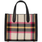Manhattan Museum Plaid Knit Jacquard Small Tote