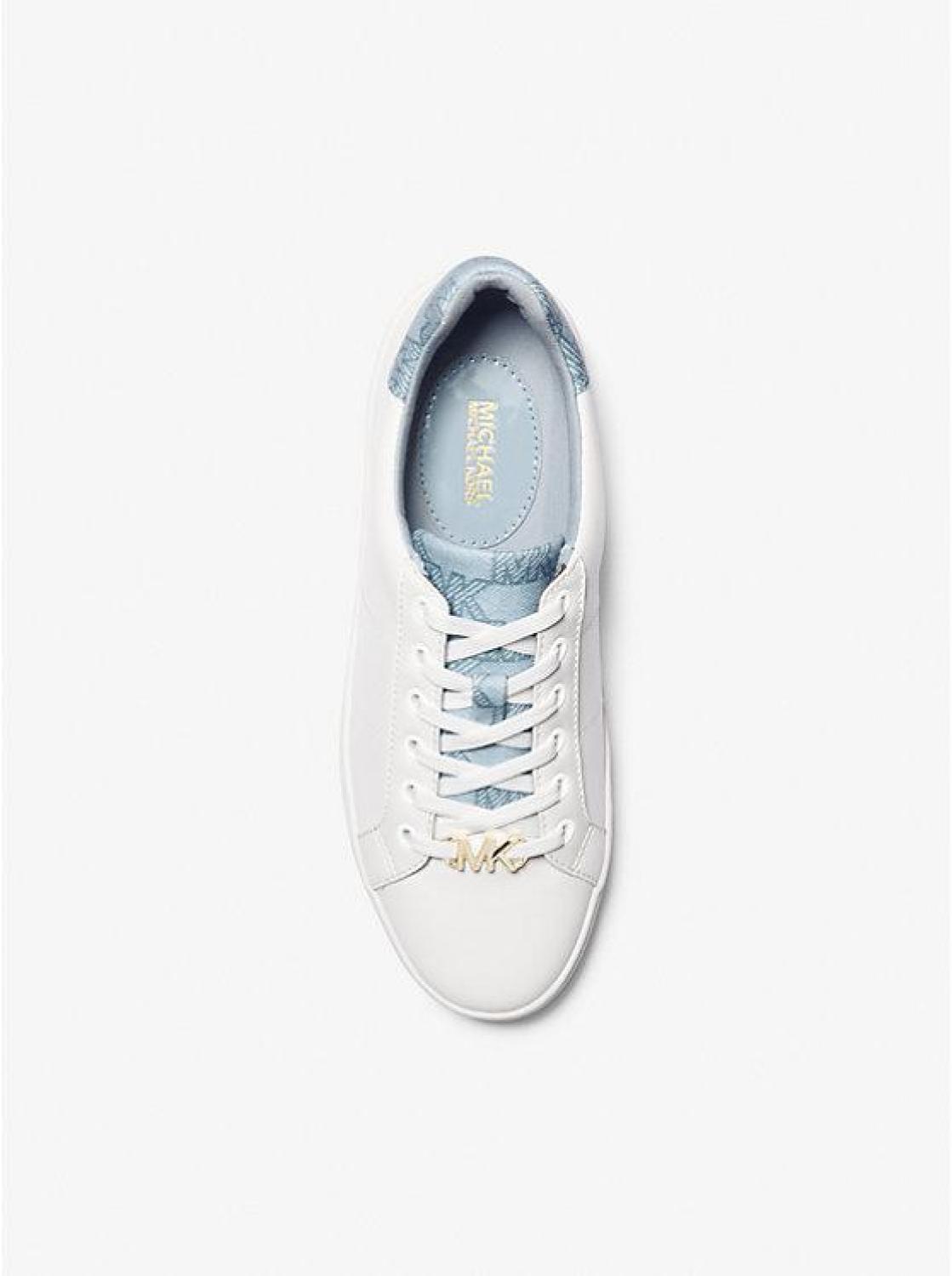 Poppy Faux Leather and Logo Sneaker