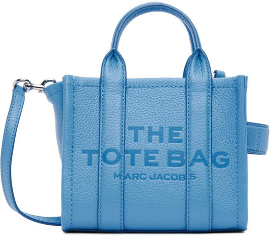 Blue 'The Leather Mini' Tote