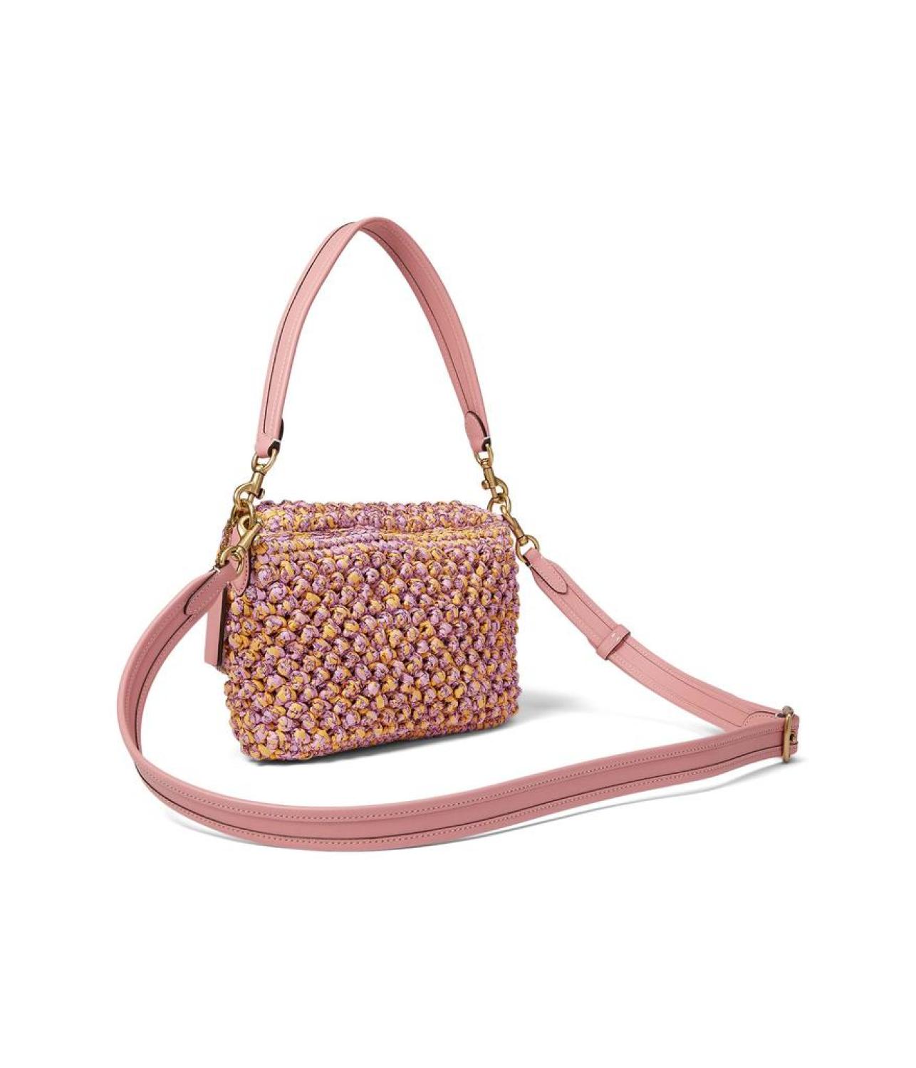 Popcorn Texture Straw Soft Tabby Shoulder Bag