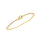 Signature Crystal Stone Pave Bangle Bracelet