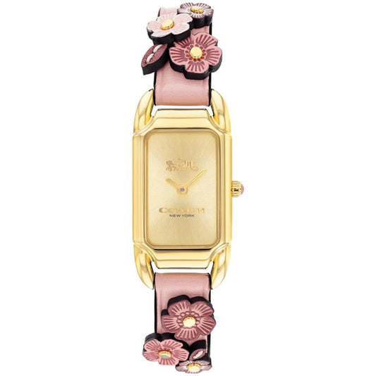 Women's Cadie Tea Rose Blush Leather Strap Watch, 28.5 x 17.5mm