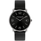 Unisex Elliot Black Leather Strap Watch, 40mm