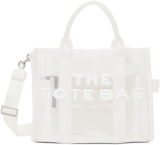 White 'The Mesh Medium' Tote