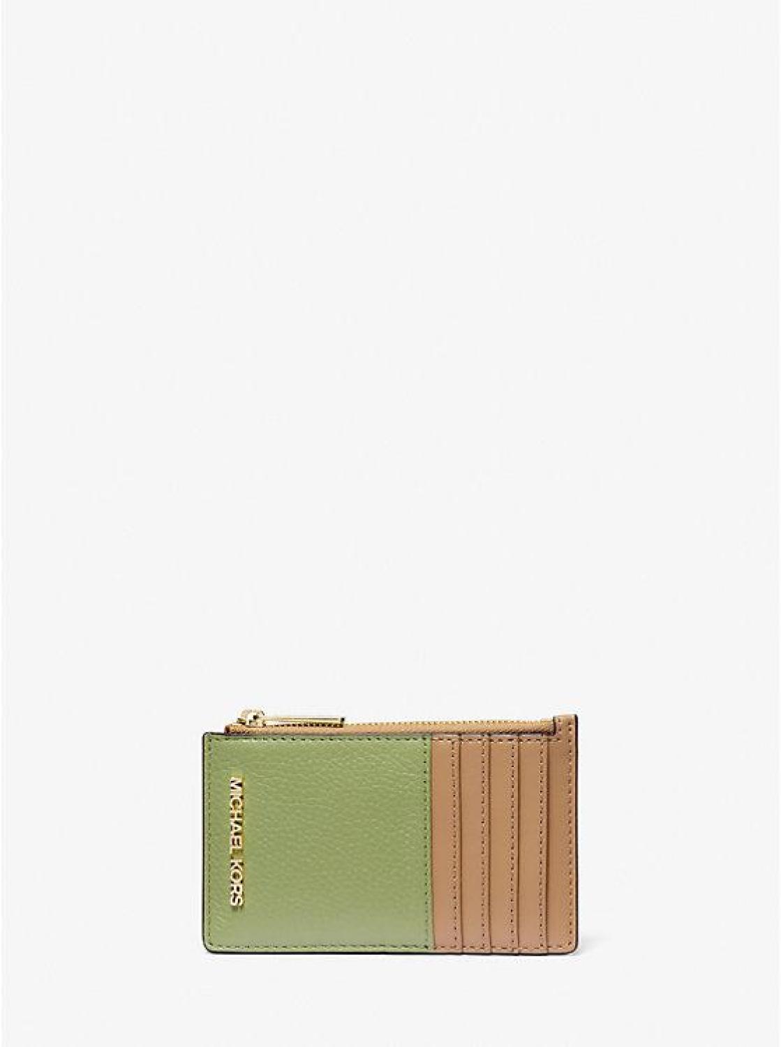 Jet Set Travel Medium Two-Tone Leather Card Case