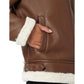 Faux Shearling with Notch Collar