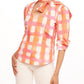 Natalya Top In Morning Plaid