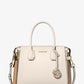 Mercer Medium Color-Block Leather Belted Satchel