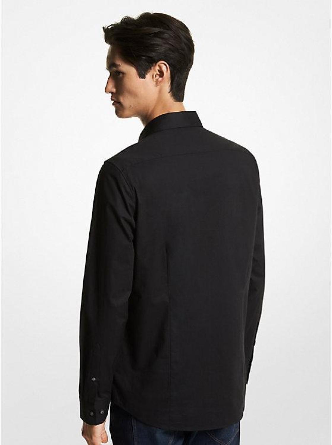 Slim-Fit Stretch-Cotton Shirt