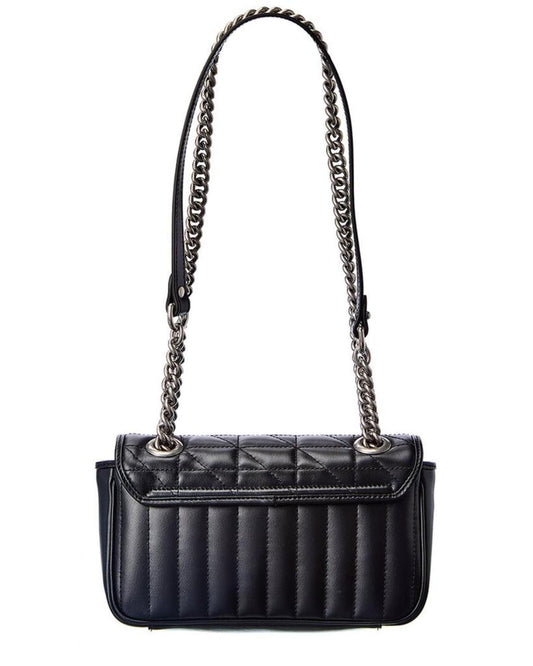 Gucci GG Marmont Mini Matelasse Leather Shoulder Bag, Black