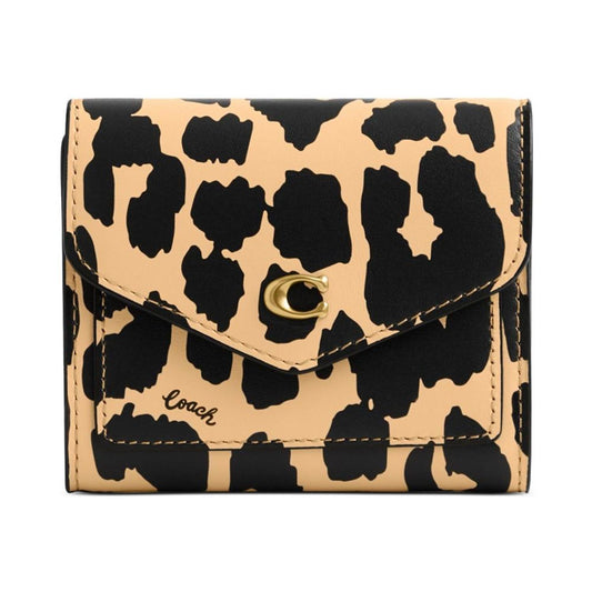 Wyn Leopard Printed Leather Small Wallet