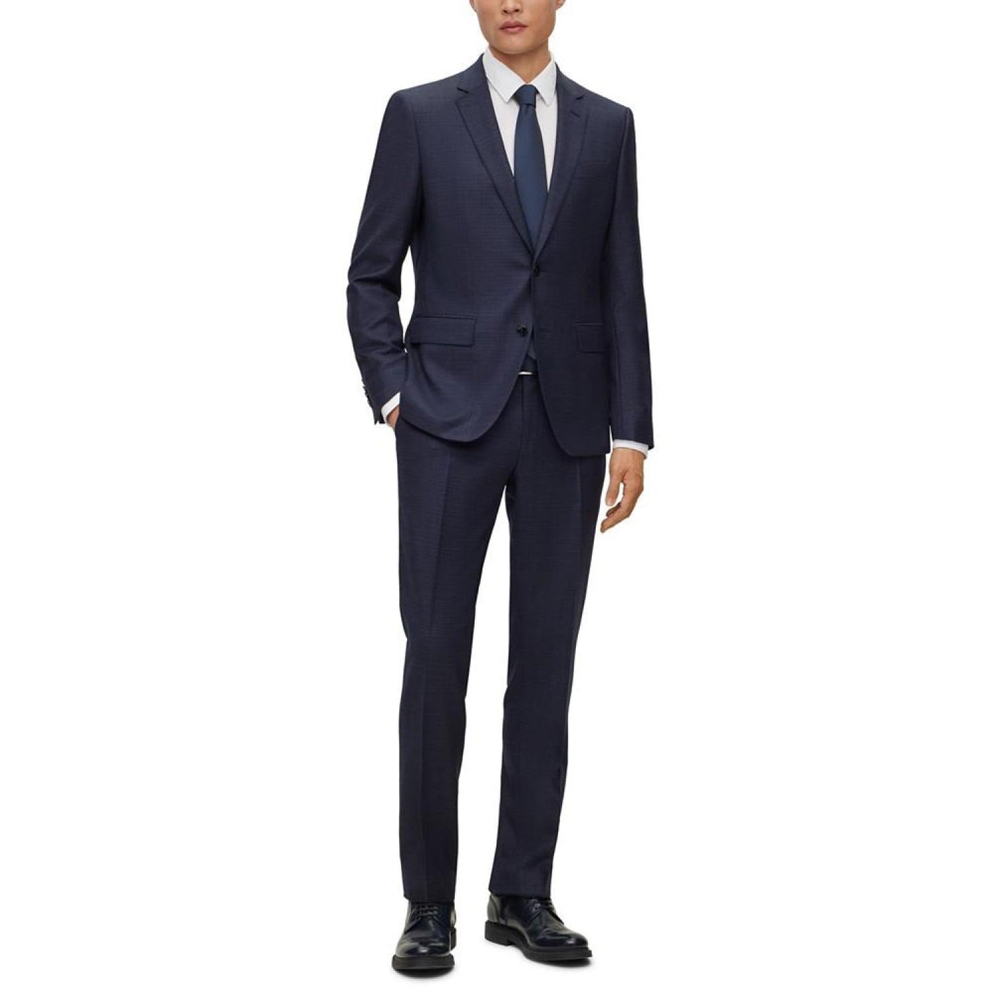 Men's Slim-Fit Checked Suit